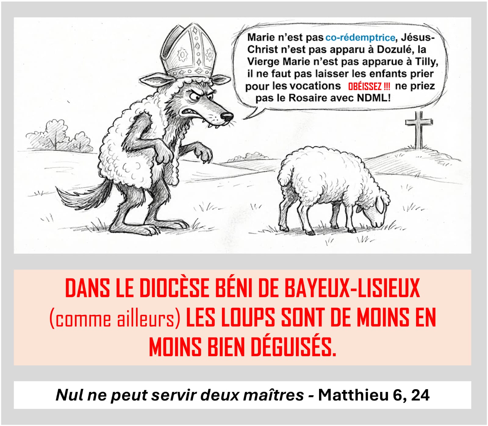 L&rsquo;ACTION de SATAN contre LE CHRIST à DOZULE